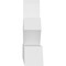 Ekena Millwork Richland Architectural Grade PVC Gable Bracket, 72"W x 15"H x 4"D x 4"F, 5/12 Pitch GBP072X15X0404RIC00 - alternate 2